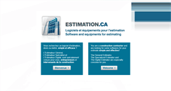 Desktop Screenshot of estimation.ca