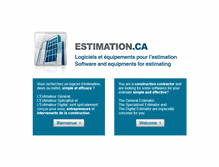 Tablet Screenshot of estimation.ca